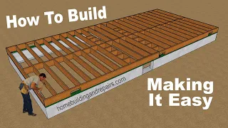 How To Build Raised Floor Foundation And Floor Framing For Small One Bedroom House