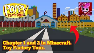 Poppy Playtime Chapter 1 and 2 Minecraft Toy Factory Tour.