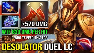 WTF +830 Damage Per Hit Desolator LC with 1 Duel Instant Victory OP Offlaner Dota 2