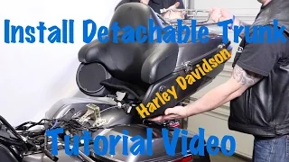 Install a Harley Davidson Detachable Trunk, Hardware, & Relocate Antennas & Signals | Touring Models