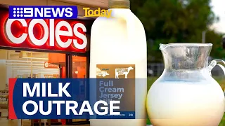 Coles under fire after dumping milk brand from stores | 9 News Australia