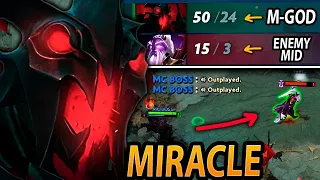 How MIRACLE Shadow Fiend absolutely dominates MID — SF GOD vs Void Spirit