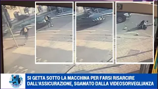 SI GETTA SOTTO LA MACCHINA PER FARSI RISARCIRE DALL'ASSICURAZIONE, SGAMATO DALLA VIDEOSORVEGLIANZA