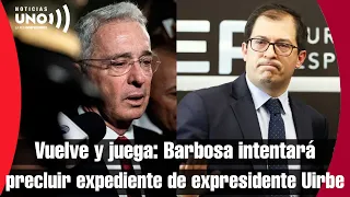 Fiscalía de Barbosa insiste por precluir el expediente por soborno a testigos contra Álvaro Uribe