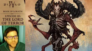 Diablo IV | Book of Lorath - Lord of Terror | Reaction to the Story of Diablo 1 & 2