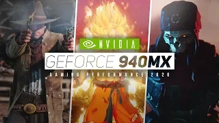 NVIDIA Geforce 940MX Gaming Performance 2020!