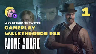 Alone in the Dark. Playthrough (PS5) Live Stream on Twitch 1