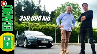 WIE LANGE hält ein Tesla ⏲️ 350000 km Model S Check