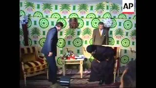 British PM with Gadhafi, excerpt of presser