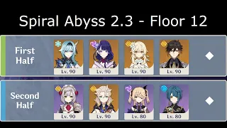 Spiral Abyss 2.3 - Floor 12 | Eula & Noelle