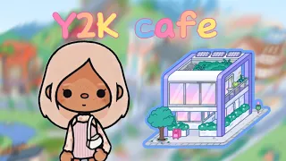 Y2K cafe idea 🏡 House design in Toca Boca