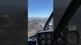 Flying over LA in a Helicopter #shorts