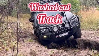 Prado Land Cruiser Washed Out Tracks Moonbi Rangers Power Line Trail