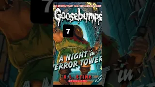 Top 10 SCARIEST Goosebumps books 😱 #shorts