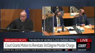 BREAKING: 3rd-Degree Murder Charge Reinstated Against Derek Chauvin | WATCH LIVE | COURT TV
