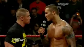 Randy Orton Vs wade barrett  and John cena