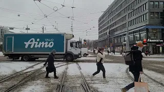 Helsingin raitiolinja 4 Katajanokka-Munkkiniemi- Katajanokka.Helsinki tramline 4 @hslhrt @HKLHST