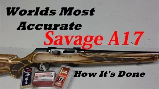 Savage A17,  17HMR  How I Made  It Shoot Straight.