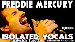 Queen - Freddie Mercury - Bohemian Rhapsody - Isolated Vocals - Analysis and Tutorial