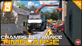 🇫🇷 Removing Dirt From Driveway & Side Walk - Public Works ⭐ FS19 Champs De France