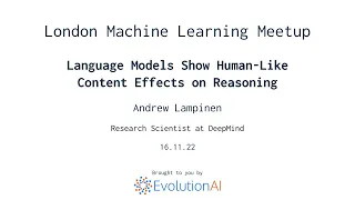 Andrew Lampinen | Language models show human-like content effects on reasoning