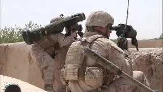 Javelin Missile Launch At Taliban Stronghold By U.S. Marines - USMC Afghanistan Combat Footage