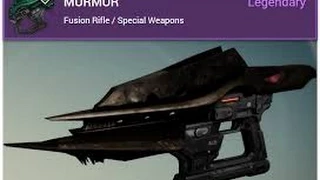 Destiny HOW TO GET MURMUR Legendary Fusion Rifle [ Destiny Dark Below DLC How to Tutorial ]