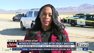 Police continue investigation into shooting on I-15 near Nevada border