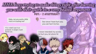 Them Trying To Make Things Right After They Hurt You With Their Quirk