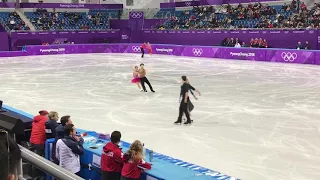 Pyeongchang ice dance practice - Shibs chocktaw