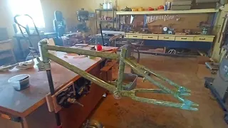 Marble Effect Paint Job on a Free Agent BMX Bike (Part 2)