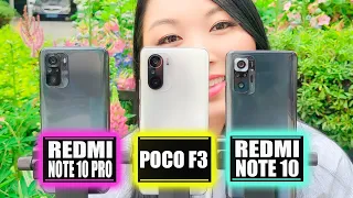 Poco F3 vs Redmi Note 10 Pro vs Redmi Note 10   Camera Test Comparison [ENGLISH]