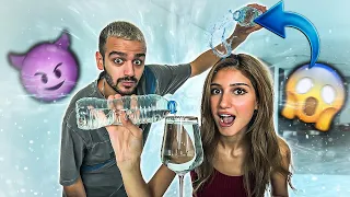 تحدي الماء مع شيرين و ماما و جلال | عقاب قوي للخسران😂