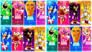 Gegagedigedageda vs Pinkfong vs Sky Paw Patrol vs Poppy Playtime 3  vs Sonic - Tiles Hop EDM Rush