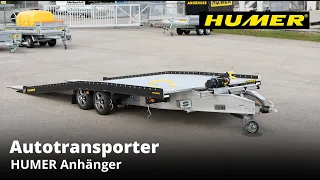 Ein Autotransporter der Königsklasse | HUMER Anhänger