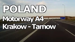 Roads of Poland A4 Krakow - Tarnow -- Дороги Польши Краков - Тарнув по A4 (Е40)