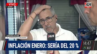 La inflación de enero sería de 20%