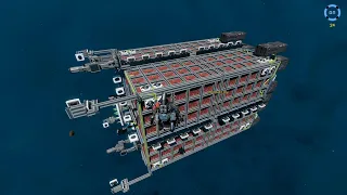 starbase - automatic mining ship demonstration