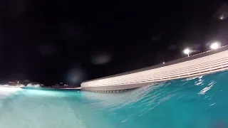 SURFLAND session -visão de dentro d'água, sessão EXPERT BARRELS noturna- GOPRO ANGLE