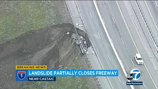Grapevine section of SB 5 Freeway to close this weekend to repair mudslide damage