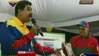 Maduro dice que cara de Chávez se apareció en una obra BBC MUNDO