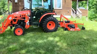 580 Channel Update. Just Mowing The Grass. Kubota LX2610 Tractor.  FDR1660. STIHL String Trimmer  4K