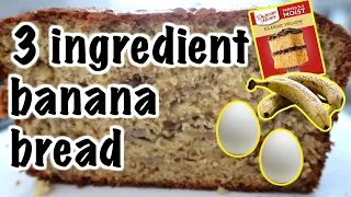 Three ingredient banana bread