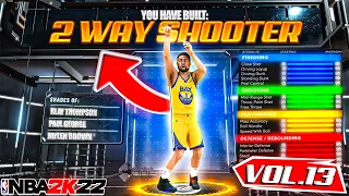 BEST 2 WAY SHOOTER BUILD ON NBA 2K22! RARE BUILD SERIES VOL. 13