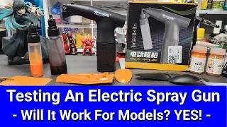 Testing An Electric Spray Gun - Will It Work For Plastic Models?