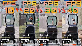 10FPS vs 20FPS vs 30FPS vs 40FPS | BGMI | PUBG MOBILE | does fps Matter?