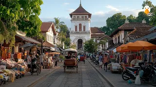 Solo(Surakarta), Indonesia🇮🇩 Real Ambience in Old City Central (4K HDR)