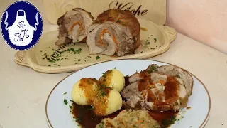 Gefüllter - Rollbraten, aus dem Backofen