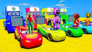 GTA 5 SPIDER-MAN 2, POPPY PLAYTIME CHAPTER 3 Join in Epic New Stunt Racing #4