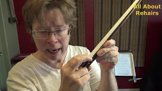 When is it time to rosin or rehair a violin bow?